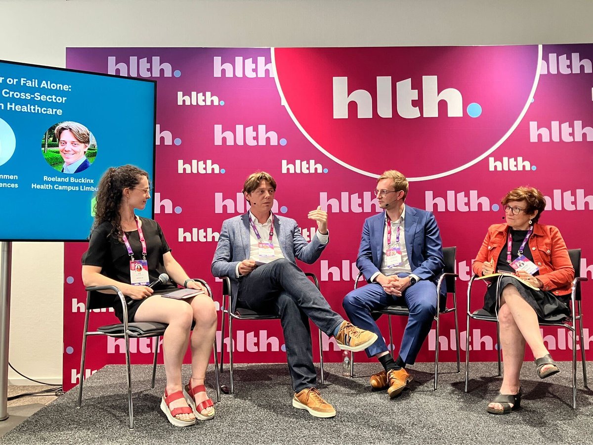 biocat_bioregio's tweet image. 🔵 Yesterday at #HLTH Europe, Montse Daban, Strategic Foresight and International Relations Director at #Biocat, took part in the panel "Innovate Together or Fail Alone: The urgency for cross-sector collaboration in healthcare".