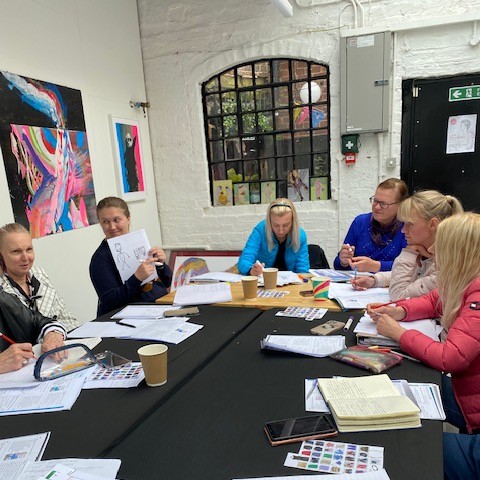 Studying English in an art gallery, as it turns out, can be a highly creative process. This inspired our students from the last ESOL session to unleash their inner artists and work on their English through imagination, drawing, and fun.

#ESOL #ukraine #CulturalExchange