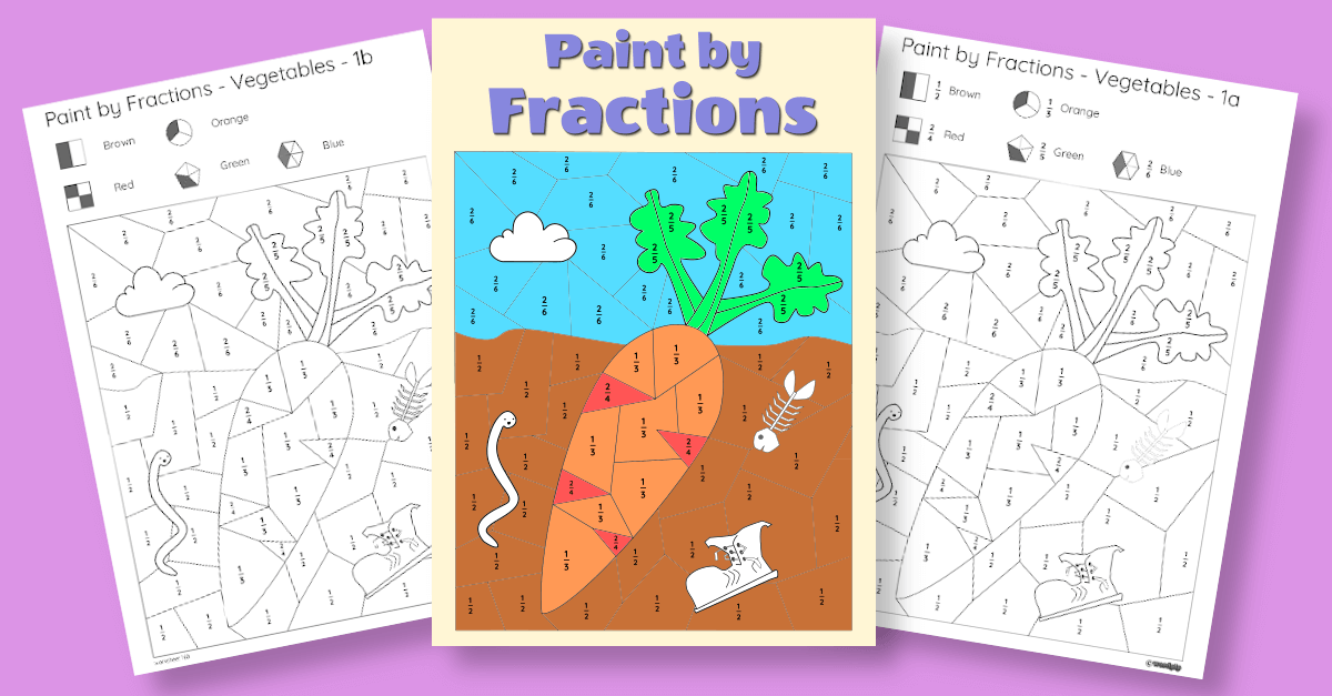 🥕 It's #NationalEatYourVegetablesDay  Make learning as fun as eating your veggies with our Paint by Fractions Carrot worksheet!
#Math + #Art + Healthy eating vibes = the perfect combo! 📐🎨
Help kids fall in love with fractions AND vegetables!

🔗 wordpip.com/worksheets/wor…