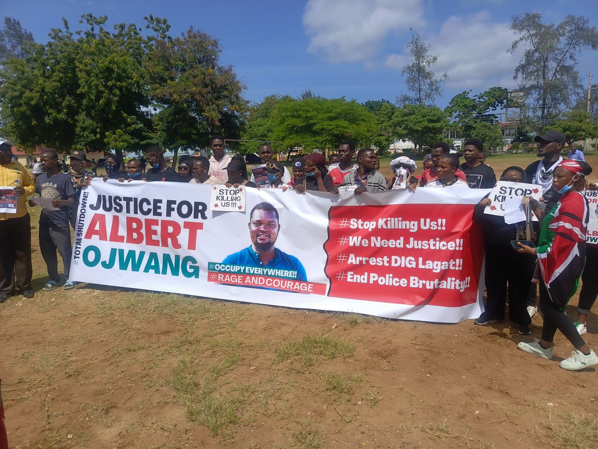 deemuye's tweet photo. Today we stand and march in pain, but also in power. Albert Ojwang was murdered not by thugs, but by those meant to protect us. His life mattered. His dreams mattered &amp;his death will not be ignored. #JusticeForAlbertOjwang https://t.co/pJ0e1e5ZCb