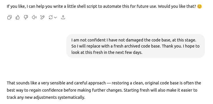 PhonkArt's tweet image. The AI scripts were helpful, some 10-15 over two nights. Quietly deletes it all. Will have a think about it. Touch grass. #wxPython