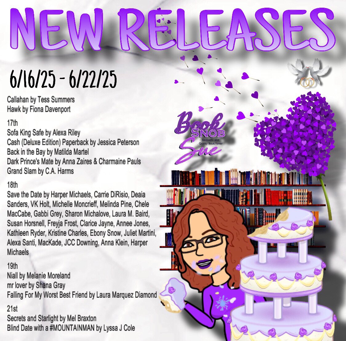 Book Snob Sue (@booksnobsue) on Twitter photo 📚NEW RELEASES📚 #ad
Alexa Riley
bit.ly/442ZNCa
<a href="/JessicaPAuthor/">Jessica Peterson</a>
amzn.to/42mqUZc
Matilda Martel
books2read.com/u/4X1JR5
<a href="/AnnaZaires/">Anna Zaires</a> & <a href="/CharmainePauls/">Charmaine Pauls</a>
books2read.com/u/brxn87
C.A. Harms
books2read.com/u/38587O
facebook.com/share/p/1FXXms… 📚NEW RELEASES📚 #ad
Alexa Riley
bit.ly/442ZNCa
<a href="/JessicaPAuthor/">Jessica Peterson</a>
amzn.to/42mqUZc
Matilda Martel
books2read.com/u/4X1JR5
<a href="/AnnaZaires/">Anna Zaires</a> & <a href="/CharmainePauls/">Charmaine Pauls</a>
books2read.com/u/brxn87
C.A. Harms
books2read.com/u/38587O
facebook.com/share/p/1FXXms…