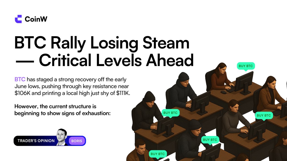 TRADER'S OPINION:

$BTC Rally Losing Steam — Critical Levels Ahead

Let’s see what <a href="/SatoshiBoris/">TraderBoris</a> has to say! And what do you think?
