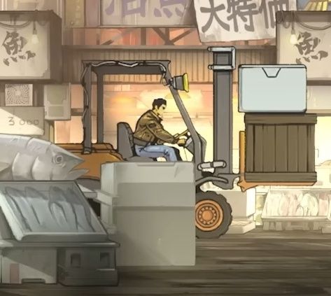 Well, well, well. Just looking at some screenshots of Sega's amazing-looking new 2D platformer Shinobi: Art of Vengeance, and I can't quite put my finger on that dude in the background driving the forklift. But he does look vaguely familiar... 👀