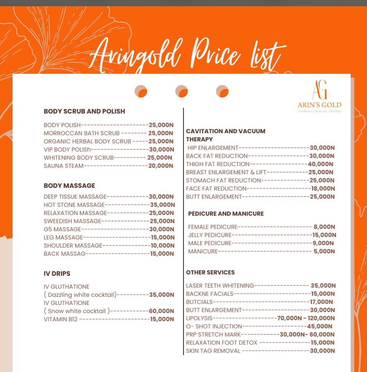 Strictly New Solid Gold& Diamond Jewelry Plug π«π« (@sisiaringold) on Twitter photo Massage or pedicure / facial with <a href="/ArinGold_medspa/">Walk-In / Mobile Service Spa & Salon in Ogba Ikeja</a> β¨ Massage or pedicure / facial with <a href="/ArinGold_medspa/">Walk-In / Mobile Service Spa & Salon in Ogba Ikeja</a> β¨