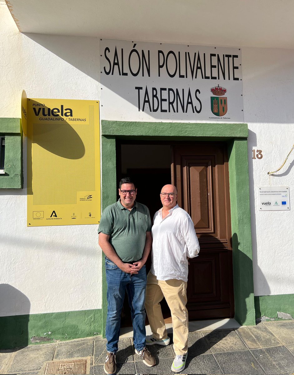Gracias al alcalde Jose Diaz <a href="/josetabernas/">José Díaz</a> por recibirnos en el Punto Vuela de #Tabernas, donde la oficina de información del <a href="/DefensorAndaluz/">Defensor P. Andaluz</a> atenderá a la ciudadanía de la comarca de Los Filabres