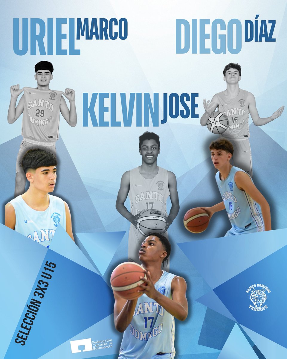 Kelvin Jose, Diego Díaz y Uriel Marco convocados con la 3X3 U15 🇮🇨🏀

Kelvin Jose, Diego Díaz y Uriel Marco han sido seleccionados por la Federación Canaria 🇮🇨🏀 para formar parte del combinado U15 de 3X3 💣💥

¡Enhorabuena CHICOS! 🙌🏼

#MásTigresQueNunca #FamiliaTigre #123TIGRES
