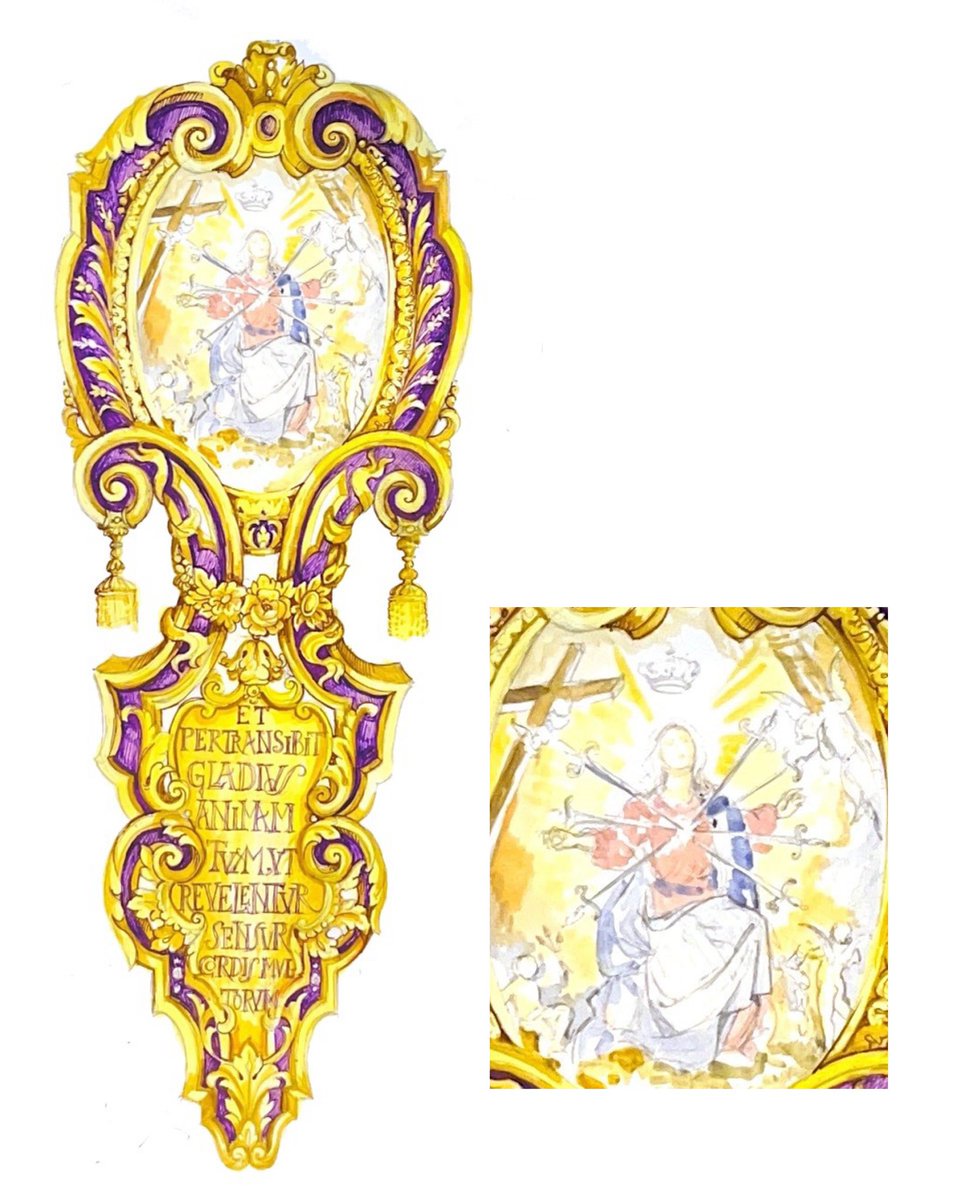 Recientemente <a href="/doloresgranada/">Dolores Granada</a> ha firmado con <a href="/BordadosJMMartn/">Bordados JM Martínez</a> el contrato de ejecución de la insignia que representará los Dolores de María. El proyecto aprobado en Cabildo celebrado en Noviembre de 2024, será bordado en oro fino sobre terciopelo morado.
|#Dolores_EB|