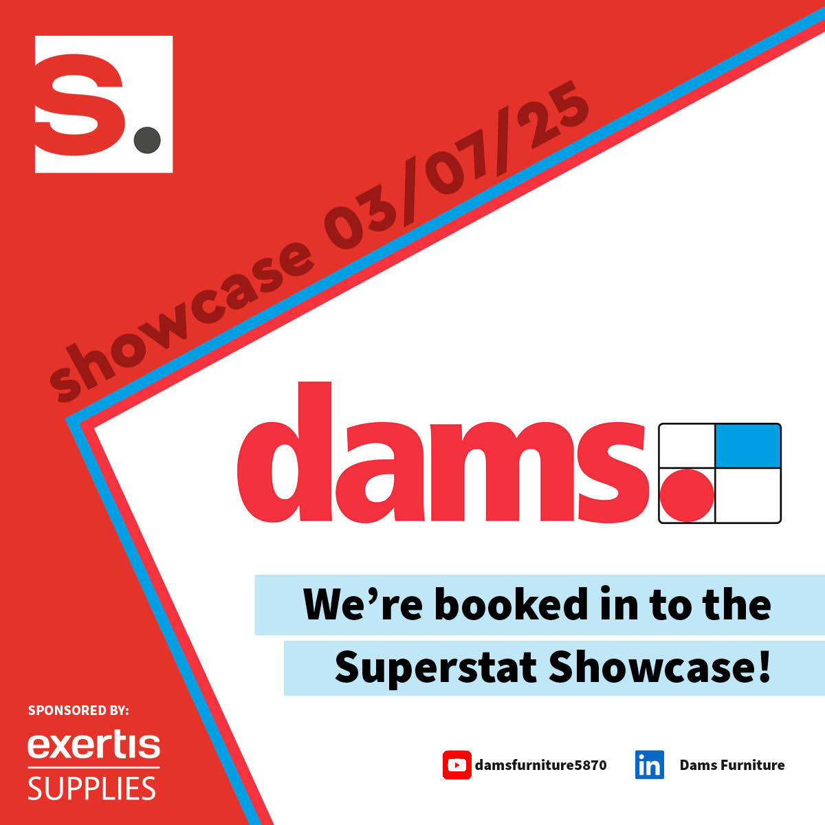 Please welcome our attending supplier dams.! Come and meet them at our conference!

If you haven't already, sign up to the Superstat Showcase at superstat.co.uk/showcase-membe…