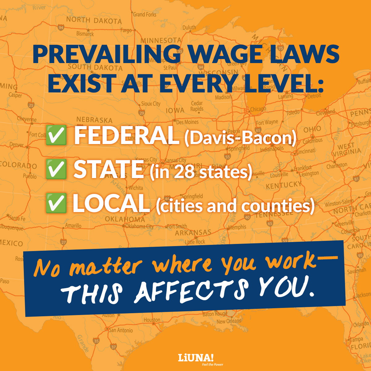 Prevailing wage is the real local rate—wages, benefits, and training—that must be paid on government-funded projects. No undercutting. No shortcuts. Just fair pay. #PrevailingWage
 
To learn more about Prevailing Wages and why they matter, check out our latest video, “In The