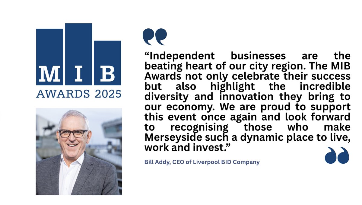 ❤️ We’re thrilled by the love for the MIB awards! 🪄 Huge thanks to our brilliant sponsors, especially @LiverpoolBIDcompany for returning as our headline sponsor! #MIB25 #ThankYou