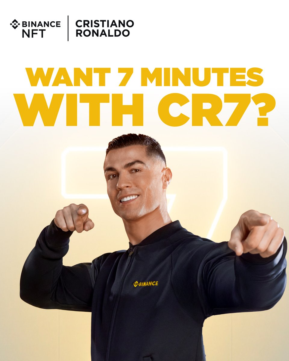 If you’re on X, you know what the moon means to us. So just imagine that feeling when you unbox one of 7 Grand Prizes to have 7 minutes with @Cristiano. Pretty sure it’ll feel close 💫 Register now 👉 accounts.binance.com/en/register?re… #ForeverToTheMoon