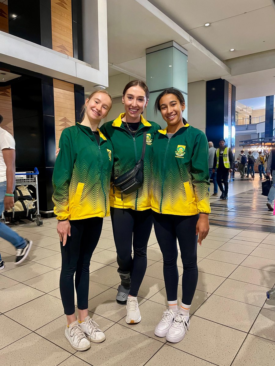 ✈️ 🇿🇦 All the best to team SA's rhythmic gymnasts Jeanne-Marie Kitshoff and Kristen Hannie along with coach Aimee van Rooyen who are off to Bulgaria for the RG Junior World Championships taking place from 18-22 June! 

Good luck team! 

#GymnasticsSA #IncredibleGymnastics