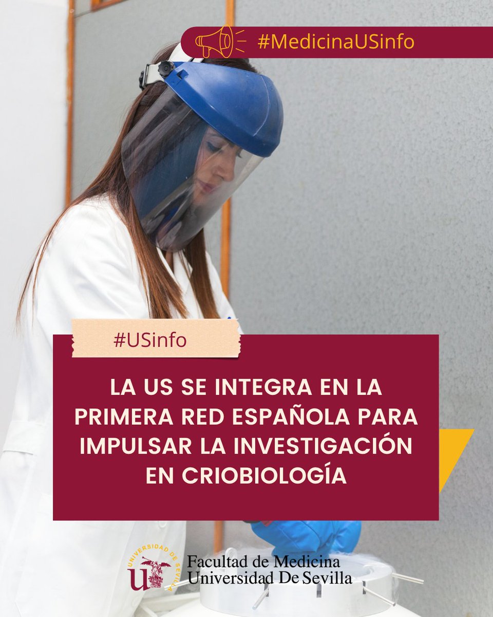 🔬 La US se suma como entidad fundadora a SecrioNet, la primera red española para impulsar la investigación en criobiología.  ❄️🌍

Más info: us.es/actualidad-de-…