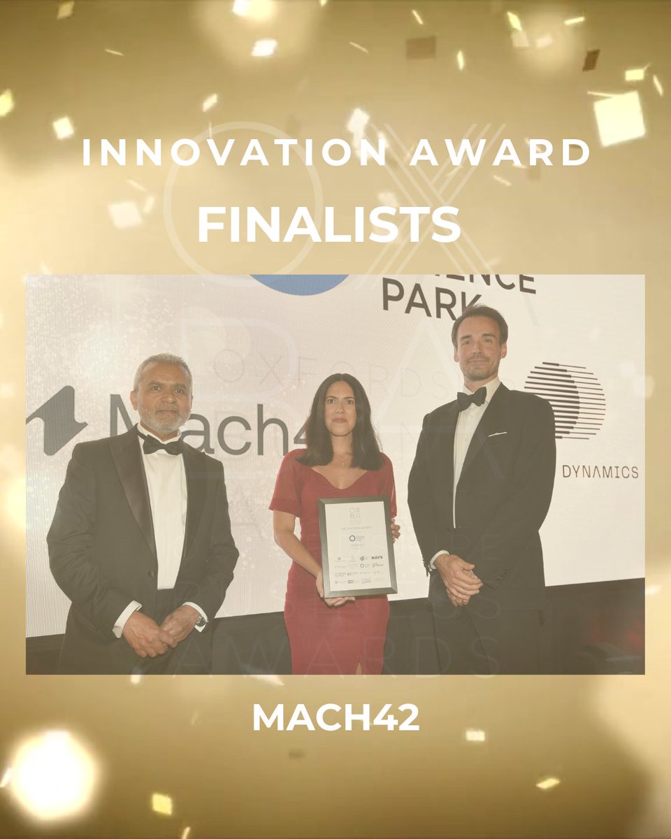 Oxon Business Awards (@oxbizawards) on Twitter photo Congratulations Mach42 and Oxford Dynamics - Finalists of the Innovation Award sponsored by The Oxford Science Park. We hope you enjoyed your evening. It was a pleasure to celebrate with you. #OXBA #celebratingoxfordshirebusiness Congratulations Mach42 and Oxford Dynamics - Finalists of the Innovation Award sponsored by The Oxford Science Park. We hope you enjoyed your evening. It was a pleasure to celebrate with you. #OXBA #celebratingoxfordshirebusiness