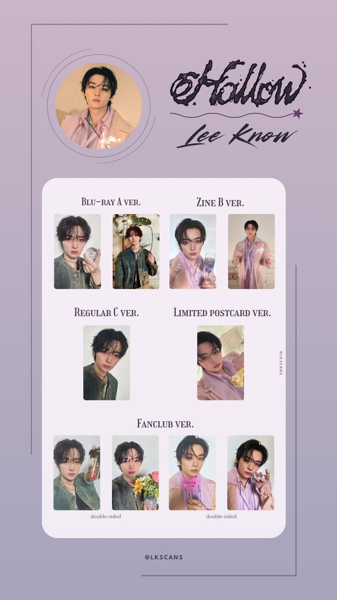 STRAY KIDS • LEE KNOW HOLLOW ALBUM PHOTOCARD TEMPLATE #StrayKids