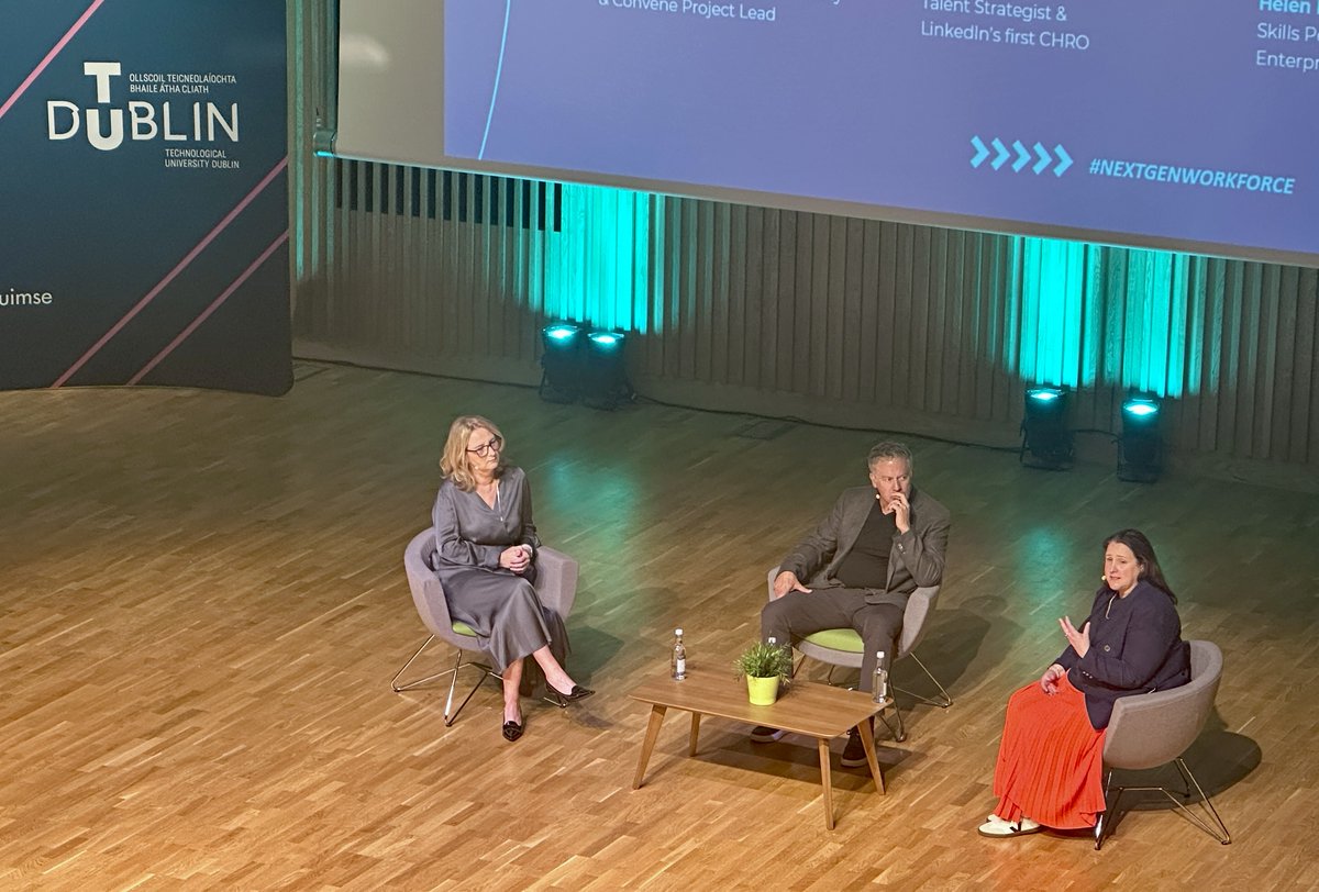 TU Dublin Enterprise Academy (@enterprise_acad) on Twitter photo Next-Gen Workforce: Leaders Building Talent for Change panel chaired by Dr. Claire Mc Bride, w/ <a href="/SteveCadigan/">Steve Cadigan</a> & Helen McMahon discussing leading with #skills intelligence, making learning a core business function & partnering for long-term workforce resilience #nextgenworkforce Next-Gen Workforce: Leaders Building Talent for Change panel chaired by Dr. Claire Mc Bride, w/ <a href="/SteveCadigan/">Steve Cadigan</a> & Helen McMahon discussing leading with #skills intelligence, making learning a core business function & partnering for long-term workforce resilience #nextgenworkforce