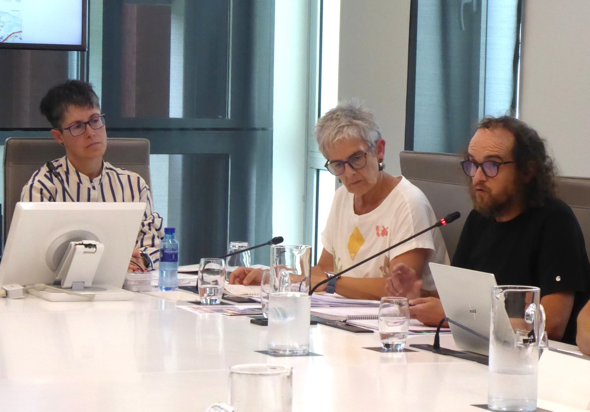 Bide Azpiegituretako batzordean Andoaingo C2ak Kaltetutakoen Plataformako ordezkariak / epresentantes de la Plataforma de Afectados por la C-2 de Andoain, a petición del grupo mixto Elkarrekin Gipuzkoa - Bideoan hasieratik 01:24:25 arte jggipuzkoa.seneca.tv/watch?id=N2M0N…