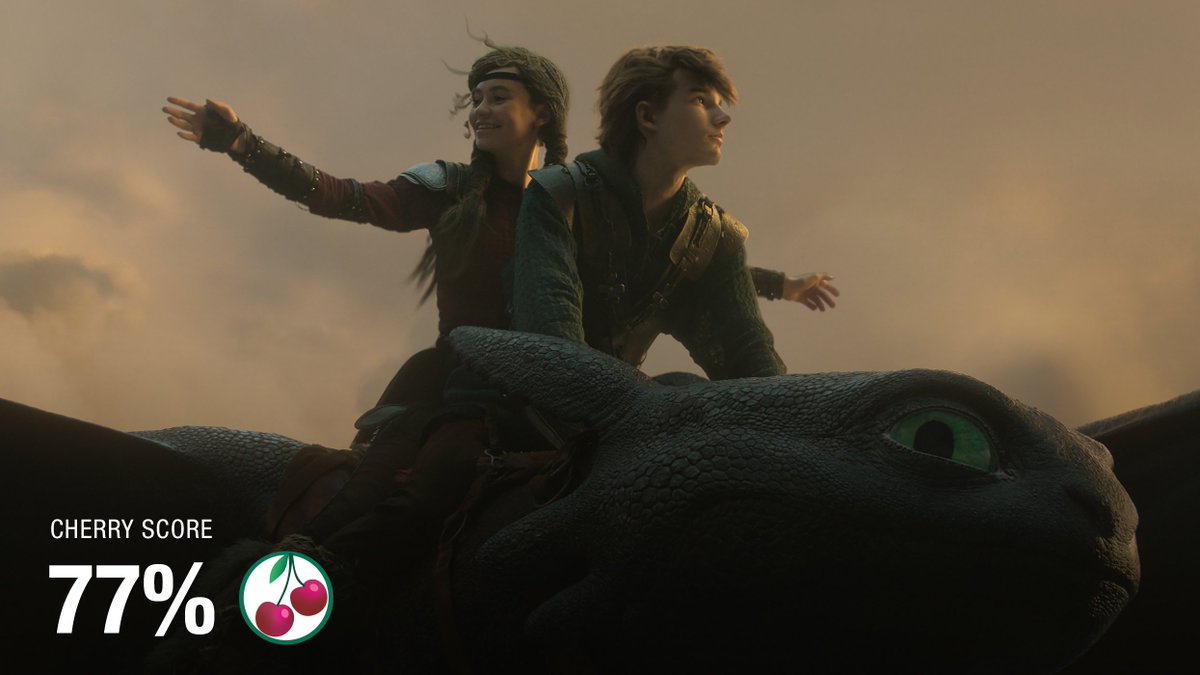 CherryPicks (@thecherrypicks) on Twitter photo HOW TO TRAIN YOUR DRAGON (77% #CherryScore 🍒) “Everything here feels more dangerous, the brutal face-offs between man and beast, as well as the harshly beautiful landscape, hitting harder with their amplified realism.” @themaureenlee, <a href="/EW/">Entertainment Weekly</a>
<a href="/UniversalPics/">Universal Pictures</a> thecherrypicks.com/films/how-to-t… HOW TO TRAIN YOUR DRAGON (77% #CherryScore 🍒) “Everything here feels more dangerous, the brutal face-offs between man and beast, as well as the harshly beautiful landscape, hitting harder with their amplified realism.” @themaureenlee, <a href="/EW/">Entertainment Weekly</a>
<a href="/UniversalPics/">Universal Pictures</a> thecherrypicks.com/films/how-to-t…