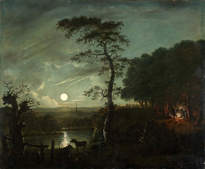 Gungordemirkan1's tweet image. ▫️&apos;&apos;Akşam karanlığı çöktüğü anda
Ay harikulade hikâyesini anlatır
Ve her gece dinleyen dünyaya
Kendi doğum hikâyesini tekrarlar.&apos;&apos;
#JosephAddison  #DOTD✨
#GünAkşamda💫
#JohnConstable 🎨