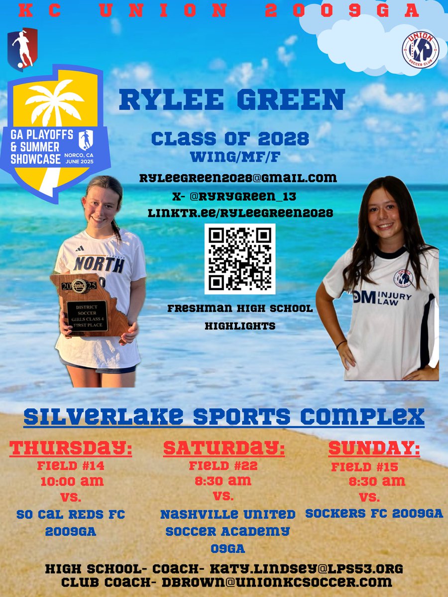 One more sleep then headed to California. Game times below come check us out! Link to freshman high school season below!
<a href="/GAcademyLeague/">Girls Academy</a> <a href="/unionkcGA/">Union KC Girl’s Academy</a> <a href="/UnionKC09GA/">Union Kansas City 09 GA</a> <a href="/ImCollegeSoccer/">College Soccer Truth ™</a> <a href="/TopDrawerSoccer/">TopDrawerSoccer</a>