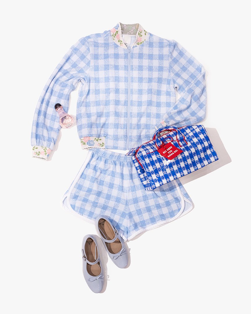 Soft like gingham 🩵 #AnnaSuiSS25