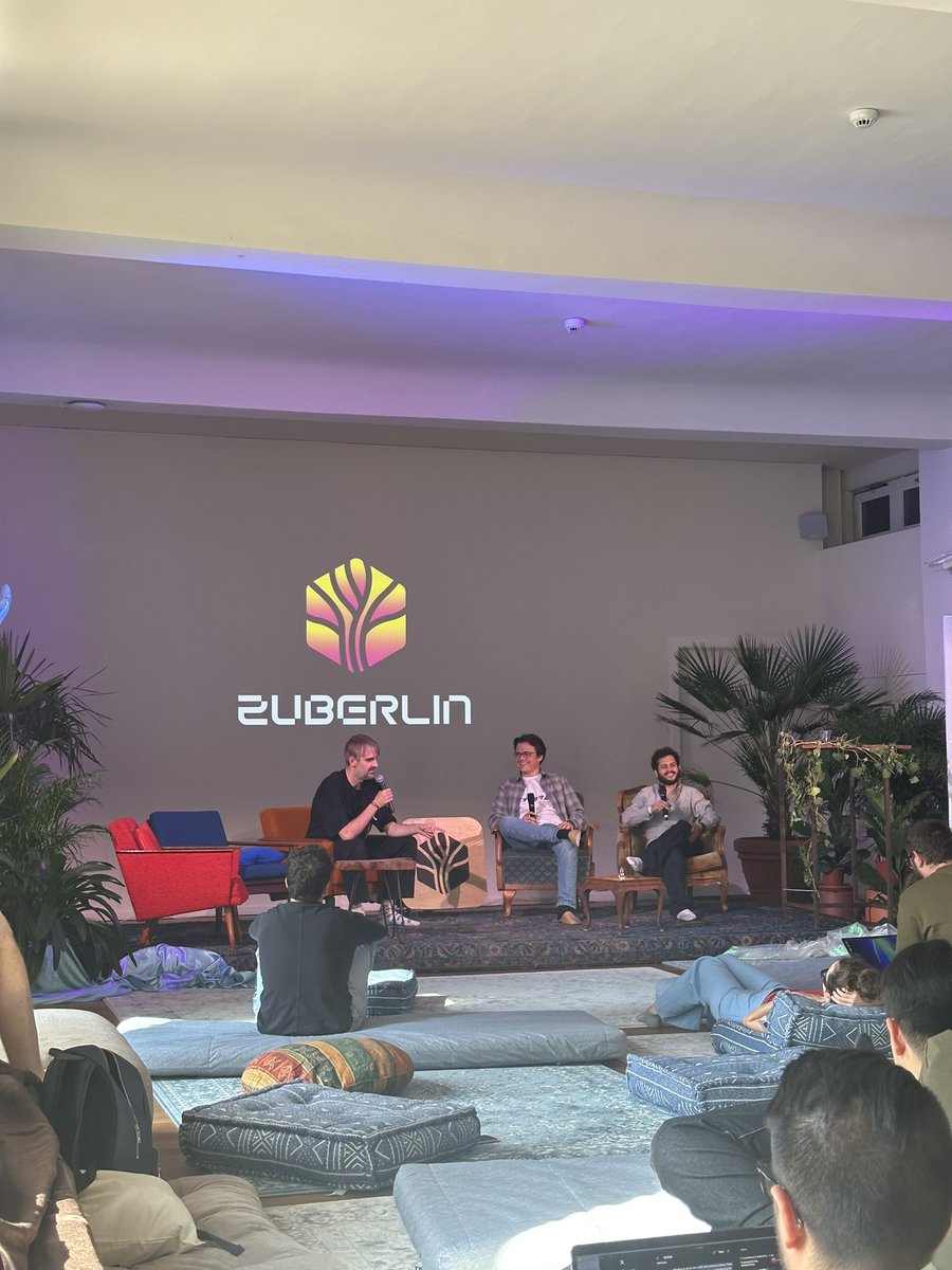 Cécile 🔸 (@cetrbt) on Twitter photo panel on zkTLS happening rn at <a href="/ZuBerlinCity/">ZuBerlin – Futura Garden</a> - what is zkTLS, a bit of history and uses cases with <a href="/sylvechv/">Sylve</a>, <a href="/Mojtek/">Maciej Kalka ⛛</a> and <a href="/RonTuretzky/">crypto kibbutznik | 🍞⛓️ | co/acc</a> panel on zkTLS happening rn at <a href="/ZuBerlinCity/">ZuBerlin – Futura Garden</a> - what is zkTLS, a bit of history and uses cases with <a href="/sylvechv/">Sylve</a>, <a href="/Mojtek/">Maciej Kalka ⛛</a> and <a href="/RonTuretzky/">crypto kibbutznik | 🍞⛓️ | co/acc</a>