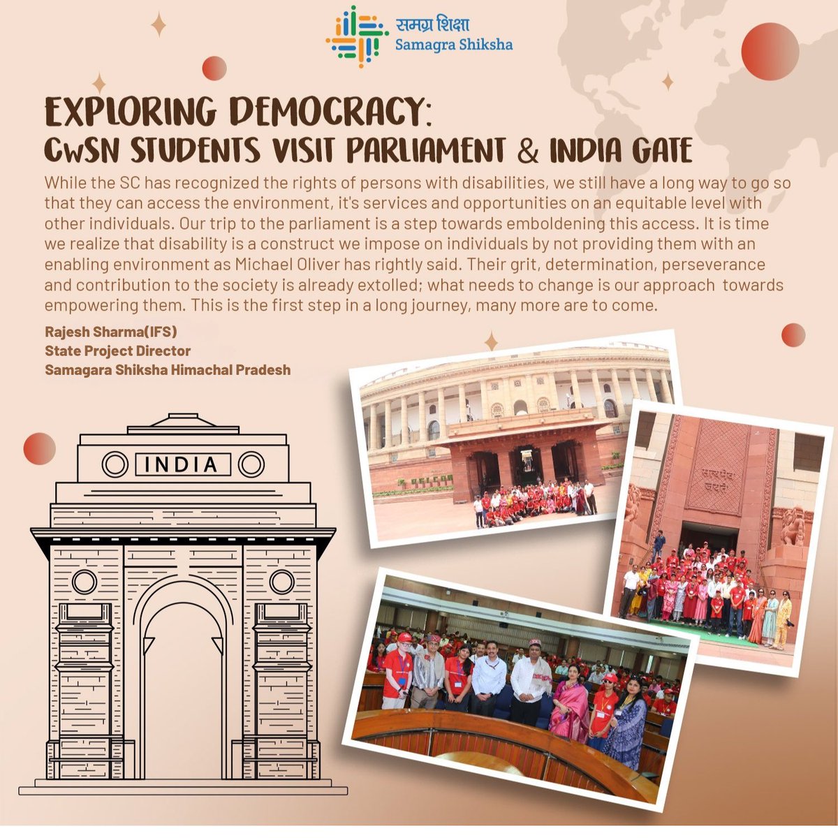 A special message from our Hon’ble State Project Director -
