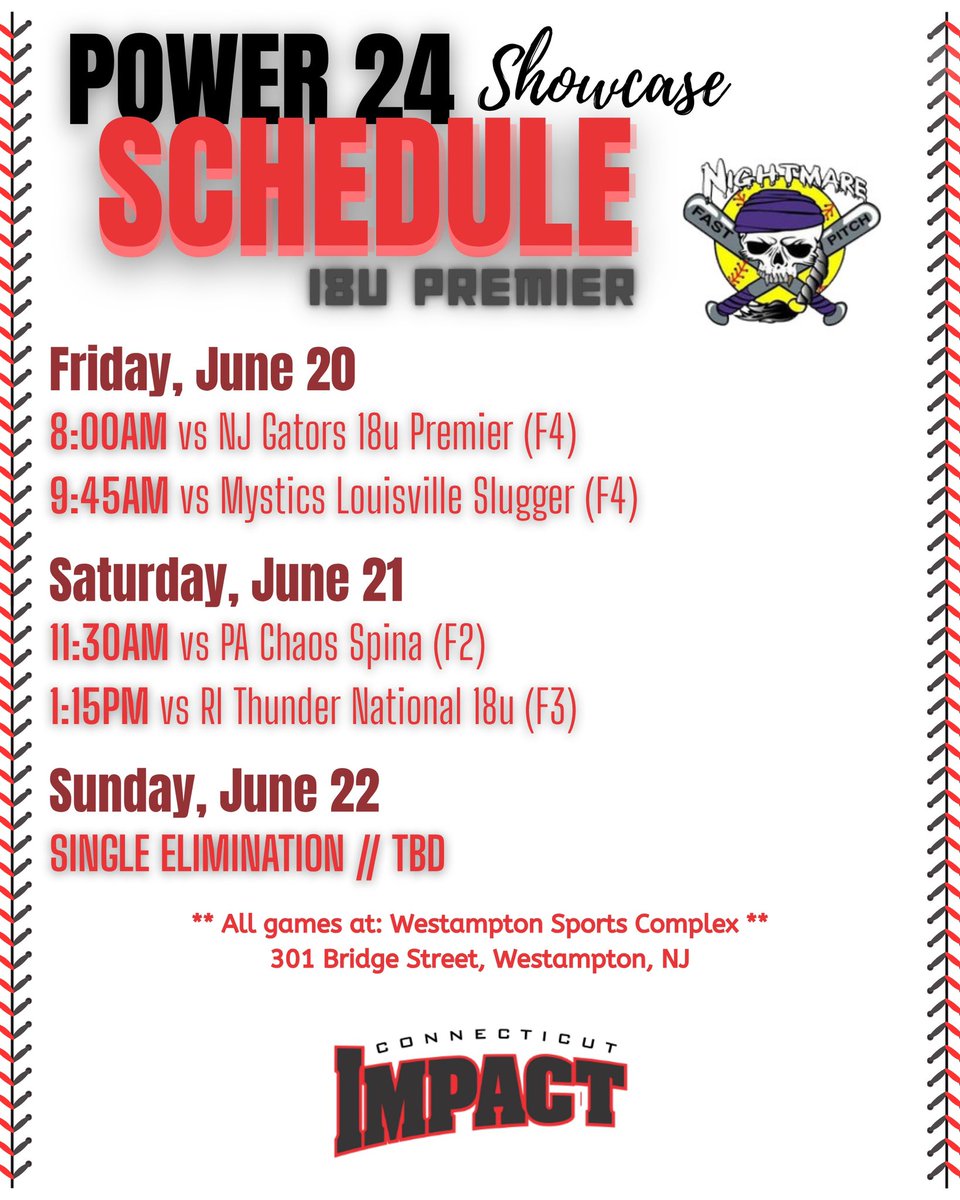 Kaitlin Spring (@kaitlin_spring) on Twitter photo Looking forward to getting back on the field with my <a href="/CTimpact18u_P/">CT Impact 18u premier</a> teammates this weekend @ power 24. Our schedule is below⬇️⬇️ Looking forward to getting back on the field with my <a href="/CTimpact18u_P/">CT Impact 18u premier</a> teammates this weekend @ power 24. Our schedule is below⬇️⬇️
