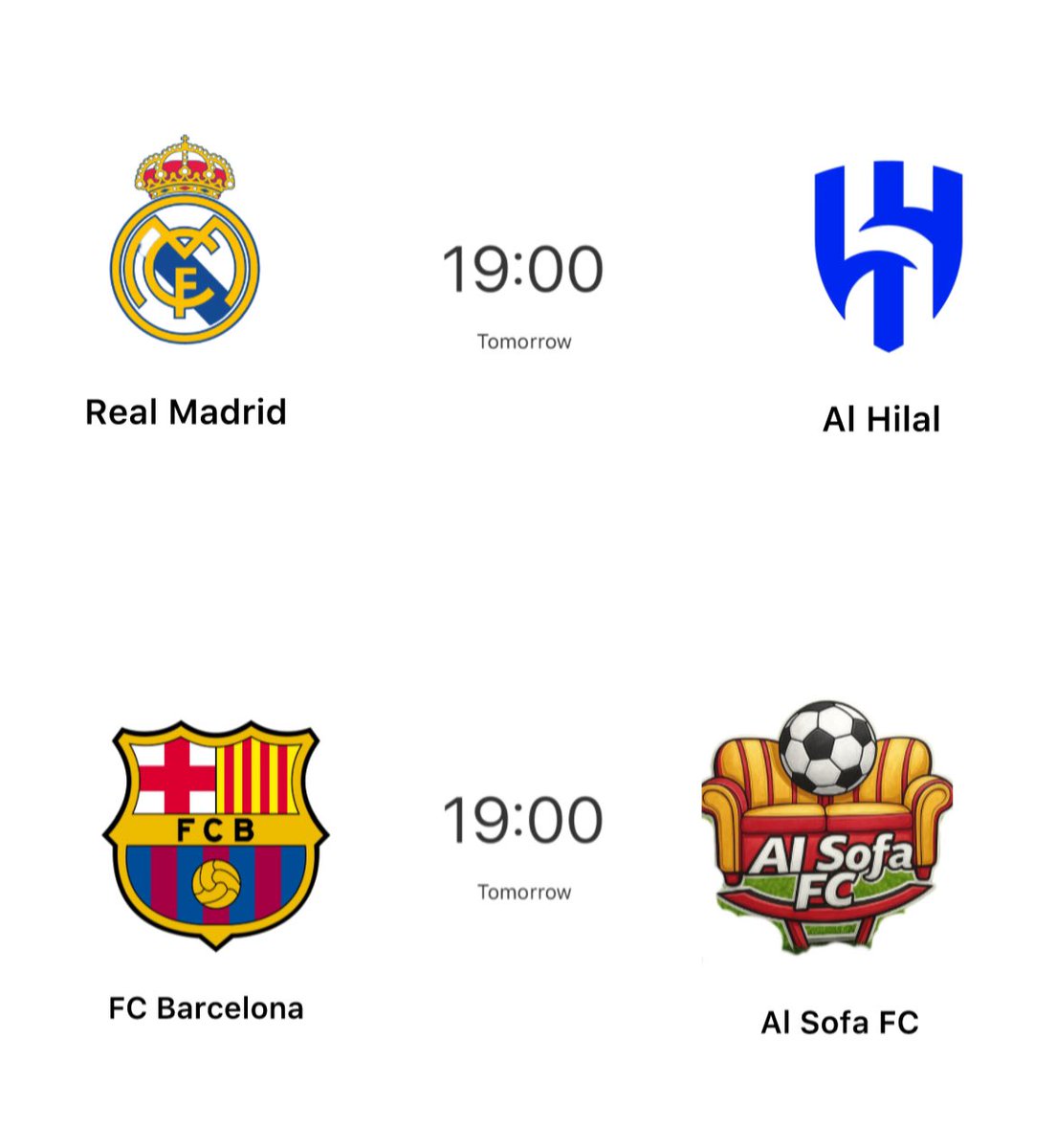 Ray_RMCF's tweet photo. Tomorrow’s fixtures for the Club World Cup.😭 https://t.co/PEpu6K0GZ1