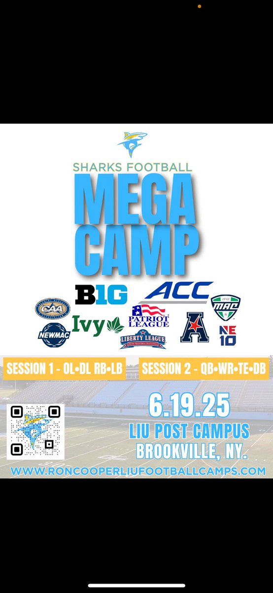 CoachMIT11's tweet image. Recruits MEGA Camp
Thursday June 19th
Come compete and show out ❕
Link: roncooperliufootballcamps.com
#finsup 🦈