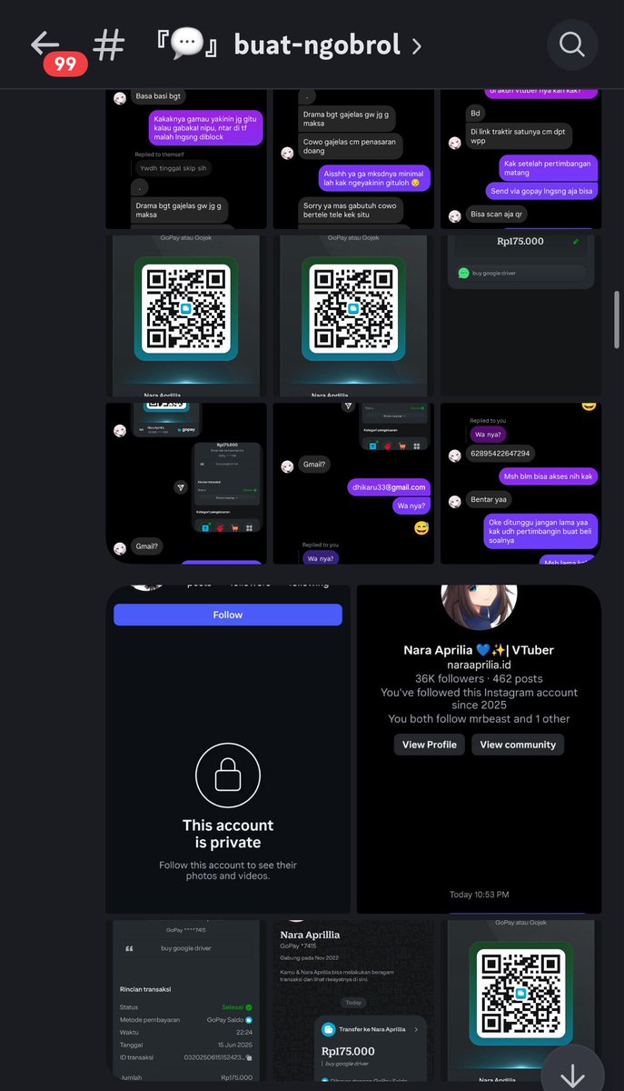 ‼️PENTING‼️

Ada yg melakukan scam dan berpura-pura menjadi Nara Aprilia. Dia melakukan transaksi jual beli foto cosplay/NSFW dan meng scam pelaku tersebut. 

Akun official Nara hanya ada di official YT Nara Aprilia Channel!!

Update: Akun sudah hilang di IG