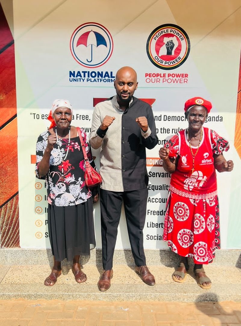 DavidLRubongoya's tweet photo. They came in to tell me that they both won Older Persons' elections as chairpersons at their respective villages in Makindye and Nateete under the @NUP_Ug ticket. Their commitment to the cause for a better country knows no bounds. Well done, good elders✊🏾 https://t.co/TvIztW4iRQ