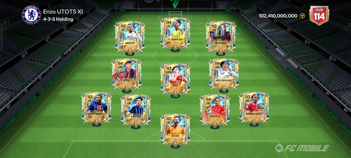 Fully max UTOTS team is ready✅
Worth 45bil+ coins 💵
#TOTS #FCMobile #EAFC25 #FC25
<a href="/EASFCMOBILE/">EA SPORTS FC MOBILE</a>
🔁💙