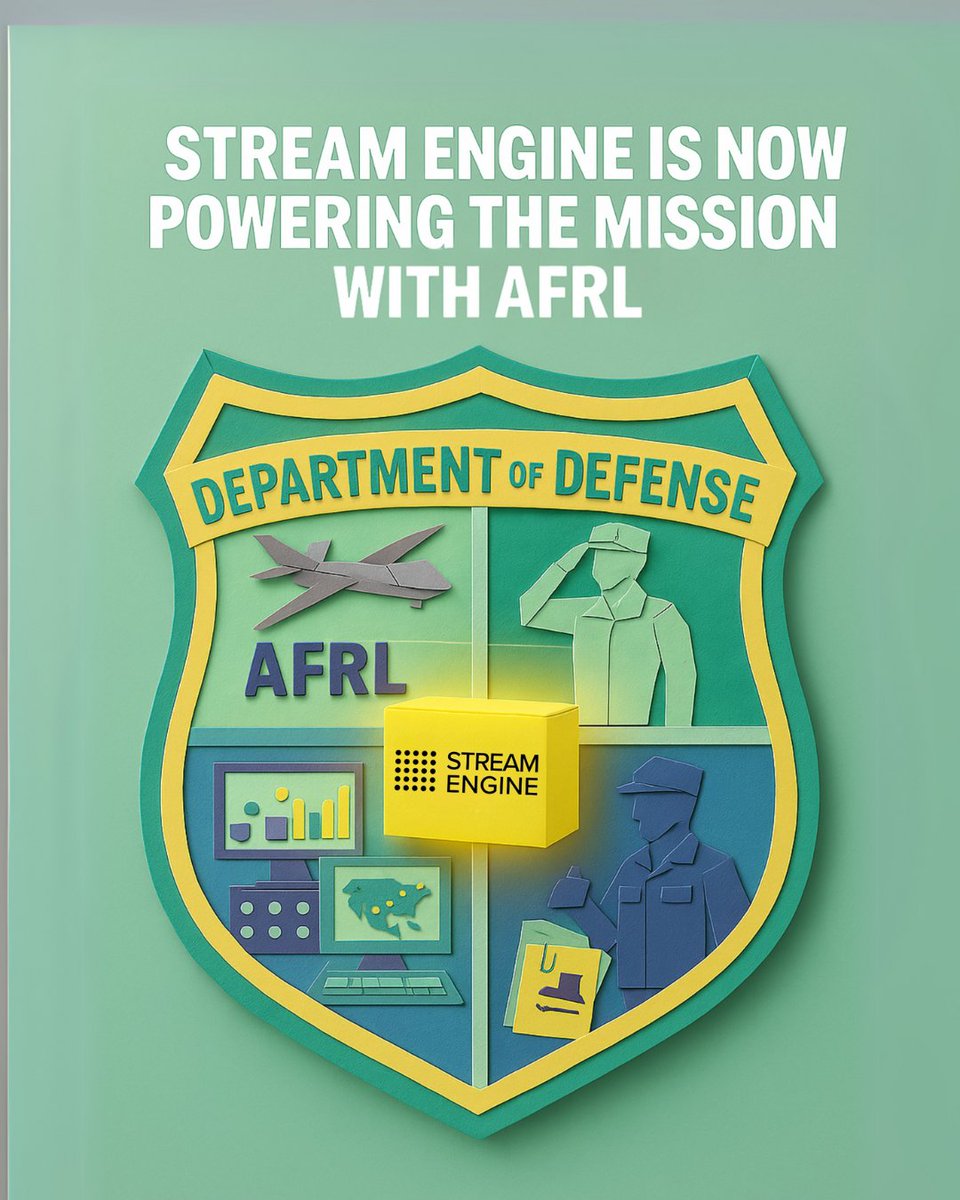 Stream Engine (@streamengineai) on Twitter photo Signed. ⚡️
Stream Engine enters CRADA with <a href="/AFResearchLab/">Air Force Research Lab - AFRL</a> to fast-track real-time AI intel for the DoD.
Multimodal fusion
Sentiment + speaker identity
Deployable. Explainable. Mission-first.
This is how you outpace the information fight.
#CognitiveWarfare #AFRL #AIforDefense Signed. ⚡️
Stream Engine enters CRADA with <a href="/AFResearchLab/">Air Force Research Lab - AFRL</a> to fast-track real-time AI intel for the DoD.
Multimodal fusion
Sentiment + speaker identity
Deployable. Explainable. Mission-first.
This is how you outpace the information fight.
#CognitiveWarfare #AFRL #AIforDefense