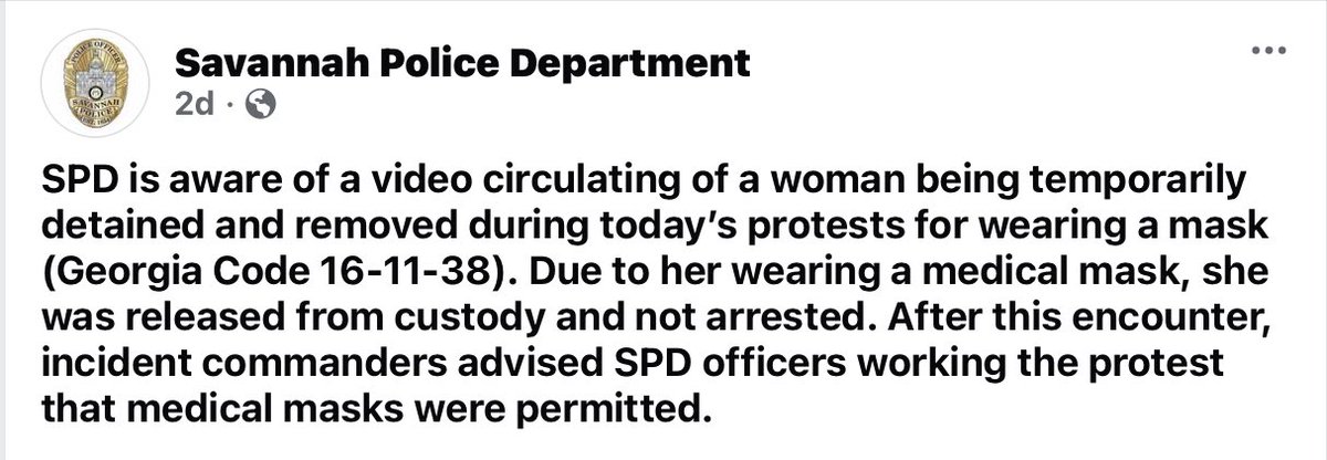 Woman is detained.