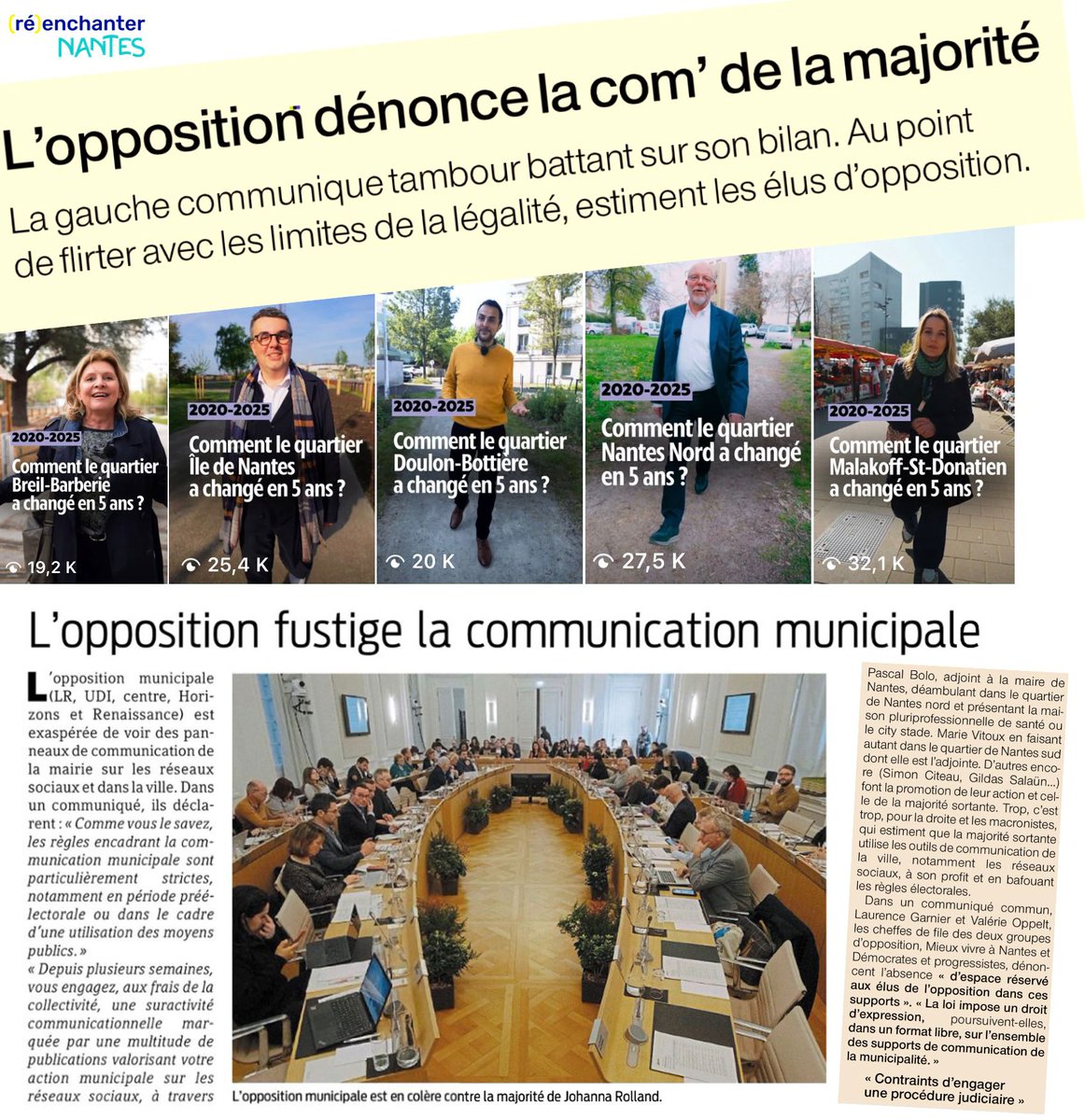 💙💛 La majorité communique à grands renforts d'argent public sans respecter les droits de l'opposition.

Continuez à donner votre avis :
🔗 Lien 👉🏻 sijetaismairedenantes.fr

#Nantes #Nantes2026 #Réenchanternantes #JulienBainvel