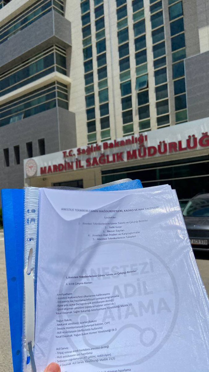 Anestezi Teknikerleri İçindir! (@anesteziiatama) on Twitter photo 📍KIRŞEHİR
📍AKSARAY
📍MARDİN
Emek en adil ölçüdür ve adil sayılar her branşın hakkıdır! Sn <a href="/drmemisoglu/">Prof. Dr. Kemal Memişoğlu</a> 2025/9 atamasında Anestezi teknikerleri adil atama bekliyor! 📍KIRŞEHİR
📍AKSARAY
📍MARDİN
Emek en adil ölçüdür ve adil sayılar her branşın hakkıdır! Sn <a href="/drmemisoglu/">Prof. Dr. Kemal Memişoğlu</a> 2025/9 atamasında Anestezi teknikerleri adil atama bekliyor!
