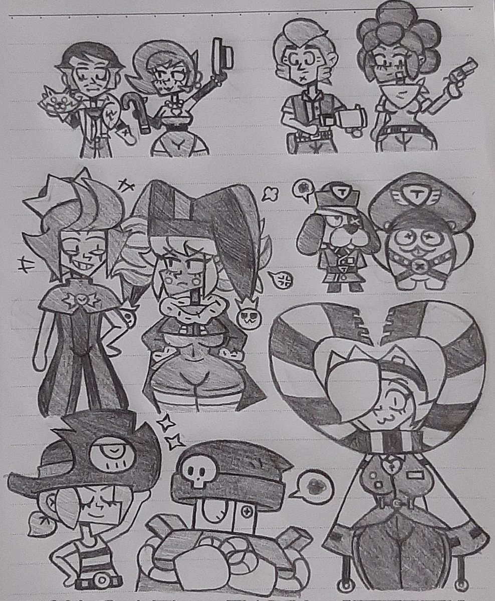 Pictures put together~
放在一起的圖～
#BrawlStars #BrawlStarsArt #brawlstarsfanart