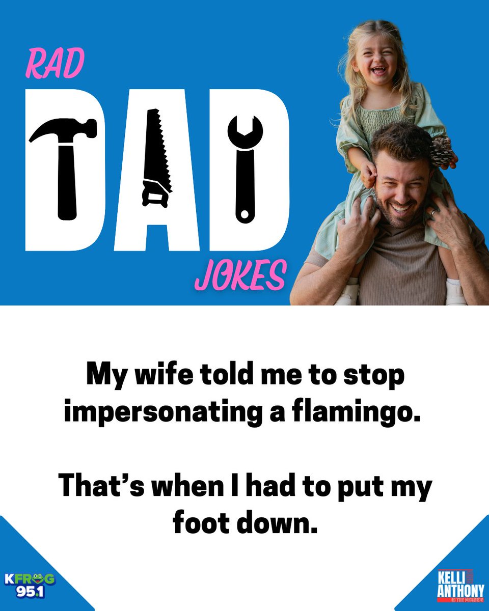 Today's dose of dad wisdom 🤓

#RadDadJokes #kelliandanthony