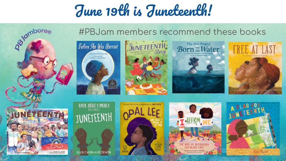 PB Jamboree (@pb_2023) on Twitter photo Celebrating #juneteenth2025 with a bunch of our favorite #PictureBooks about the history of slavery and the Juneteenth holiday. Do you have a favorite picture book you'd like to recommend? #kidlit #childrensbooks <a href="/PB_2023/">PB Jamboree</a> #PBJam Celebrating #juneteenth2025 with a bunch of our favorite #PictureBooks about the history of slavery and the Juneteenth holiday. Do you have a favorite picture book you'd like to recommend? #kidlit #childrensbooks <a href="/PB_2023/">PB Jamboree</a> #PBJam