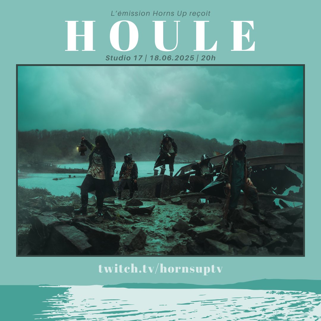 C'est pas l'homme qui prend la mer... 🌊

Houle, en revanche, a pris le black metal français par surprise avec son superbe premier album "Ciel cendre et misère noire", sorti l'an dernier ! 

Nous recevons le groupe demain sur Twitch, à 20h: twitch.tv/hornsuptv