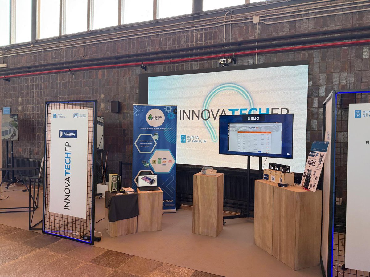 veolia_galicia's tweet photo. Cantísimo #talento hai na #FP en #Galicia! Estivemos na entrega dos premios #InnovaTechFP, onde fomos unha das empresas que propuxo un reto para o alumnado. Noraboa ao equipo do @cifpcarballeira pola proposta gañadora, e ao resto dos grupos pola calidade dos seus traballos. 👏 https://t.co/9YZRs8VeVb
