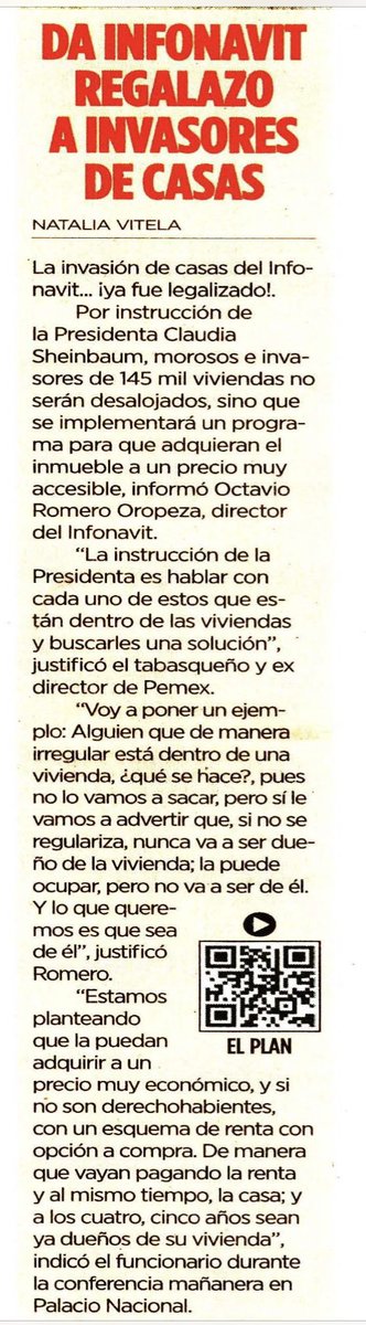 Erika_Velasco_'s tweet image. El escándalo del día, de la semana, del mes y hasta del sexenio. Claudia Sheinbaum ordenó premiar a los invasores de casas, no serán desalojados sino que los afiliarán a un nuevo programa social para que puedan comprar el inmueble invadido a un precio accesible. Increíble.