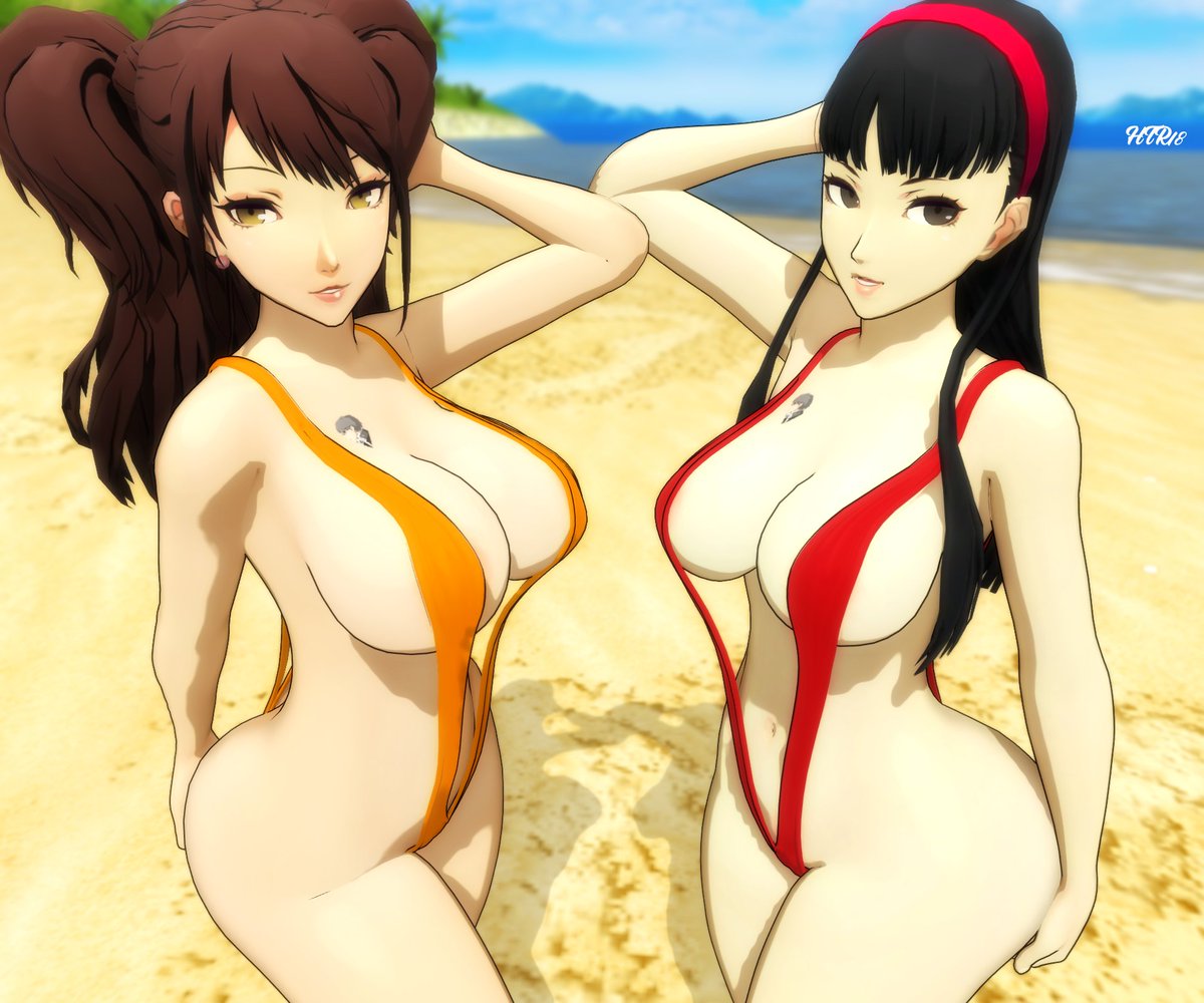 HTR18MED's tweet photo. Yukiko and Rise's new bikini https://t.co/nNBdbw3djH