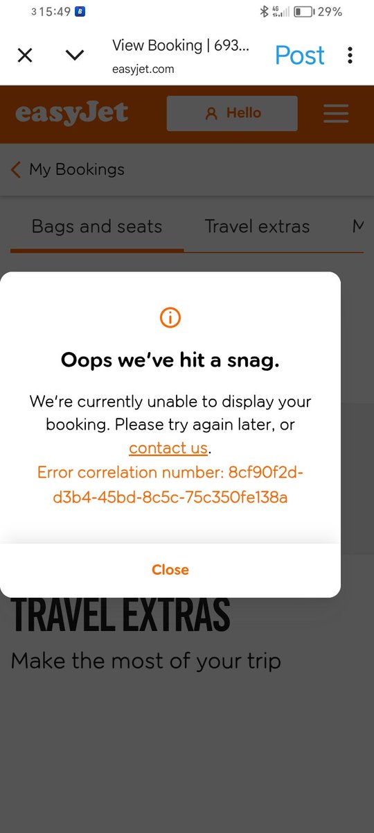 16mcmac's tweet photo. @easyJetholidays @easyJet trying to print off my boarding passes, managed to check in okay, but won't let me access them again to print, any ideas? https://t.co/iY8wJXu6nH