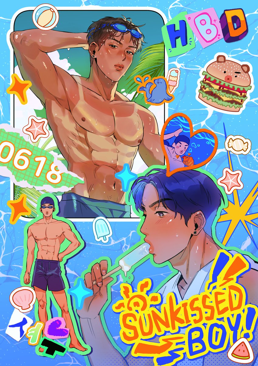 somnu618's tweet image. 생일 축하해🌊🐻
 #셔누로_완성되는_여름날