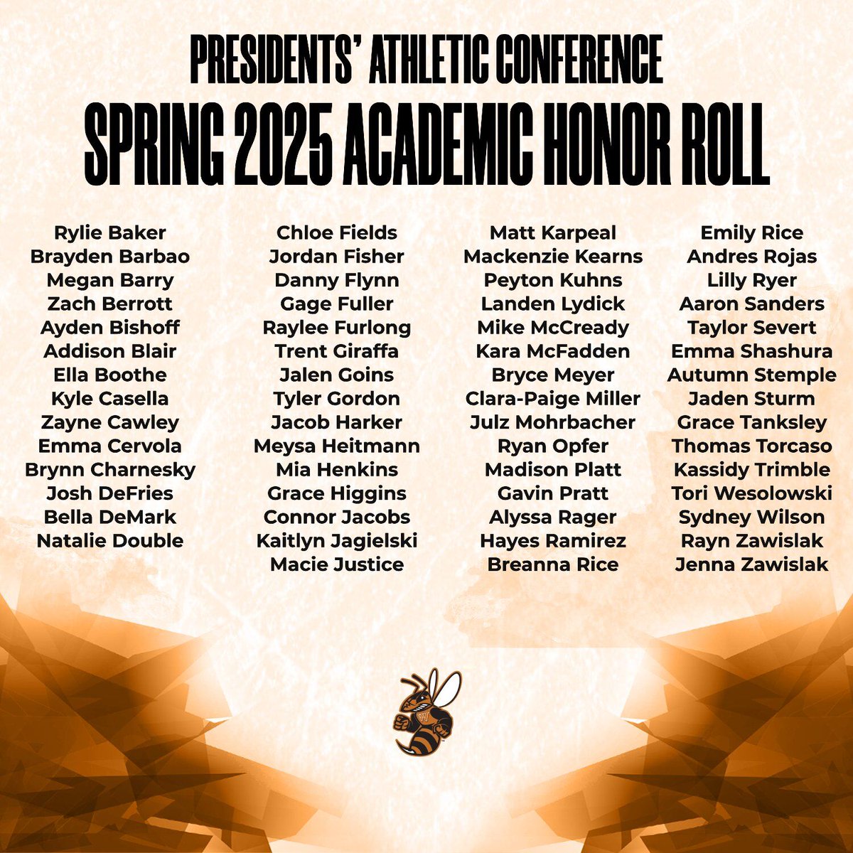 Waynesburg Athletics (@wujackets) on Twitter photo 𝙋𝘼𝘾 𝘼𝘾𝘼𝘿𝙀𝙈𝙄𝘾 𝙃𝙊𝙉𝙊𝙍 𝙍𝙊𝙇𝙇📚
Cheers to our 59 winter and spring student-athletes who were named to the <a href="/PAC_Athletics/">Presidents’ Athletic Conference</a> Spring 2025 Academic Honor Roll! #JacketUp
waynesburgsports.com/news/2025/6/17… 𝙋𝘼𝘾 𝘼𝘾𝘼𝘿𝙀𝙈𝙄𝘾 𝙃𝙊𝙉𝙊𝙍 𝙍𝙊𝙇𝙇📚
Cheers to our 59 winter and spring student-athletes who were named to the <a href="/PAC_Athletics/">Presidents’ Athletic Conference</a> Spring 2025 Academic Honor Roll! #JacketUp
waynesburgsports.com/news/2025/6/17…