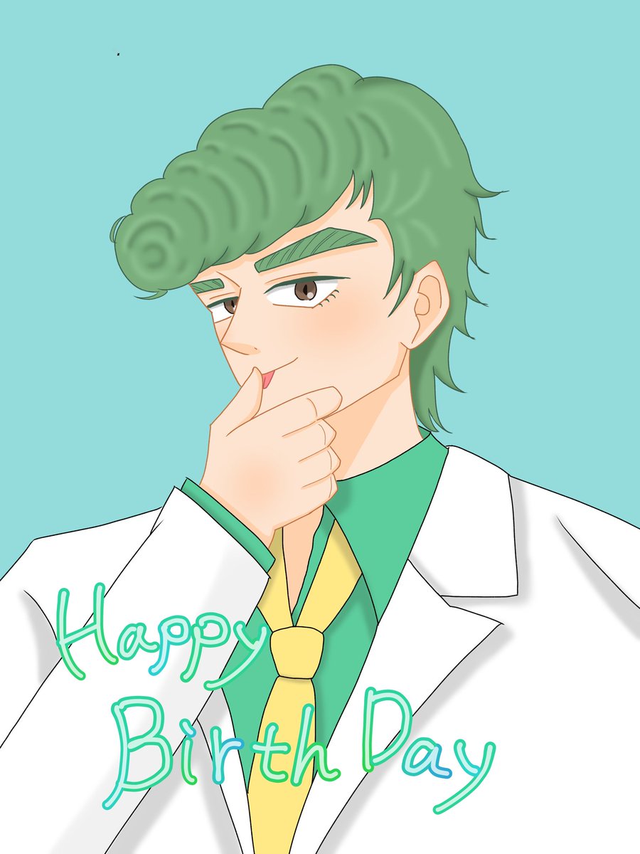 鉄平〜💚
本当にお誕生日おめでとう🥰

白スーツてっぺを描きました〜！
なんでも似合う男で本当に罪だ……
