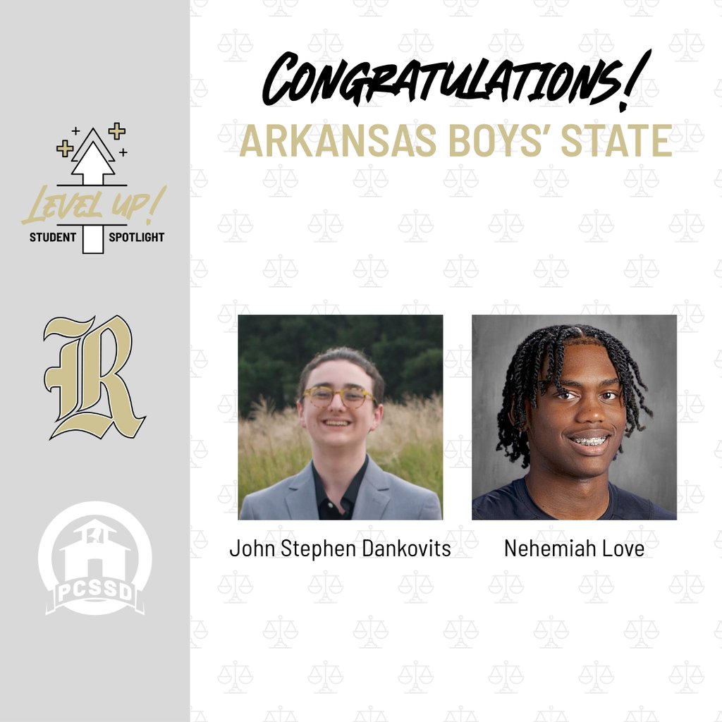 RHS_Senators's tweet image. Congratulations to our 2 rising seniors who attended Arkansas Boys State. Our delegates leveled up their civic education and leadership skills during this prestigious summer enrichment program.
